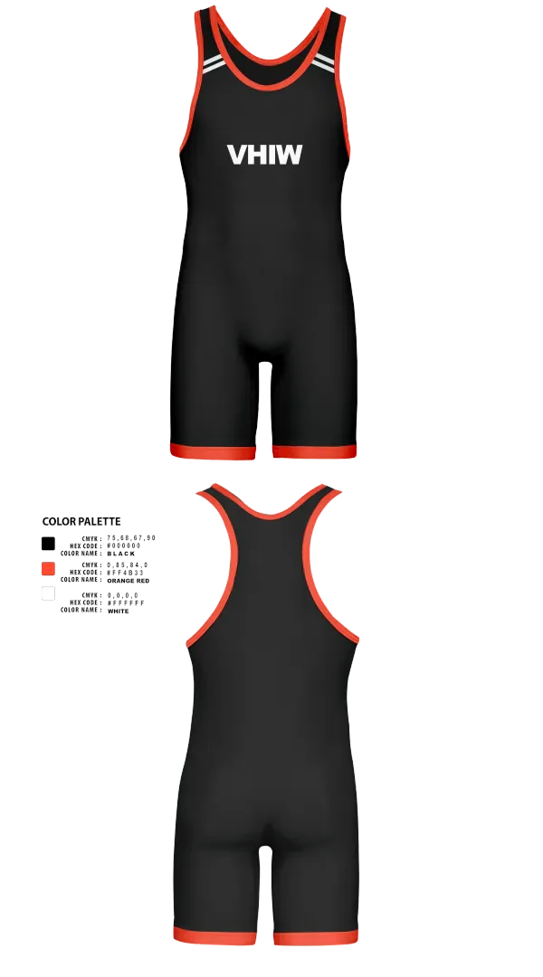 Wrestling Singlet, VHIW, Wrestling, Teamtime, Team time, sublimation, custom sports apparel, team uniforms, spirit wear, spiritwear, sports uniforms, custom shirts, team store, custom team store, fundraiser sports, apparel fundraiser