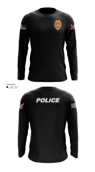 Long Sleeve Performance Shirt, Strafford Police, Police, Teamtime, Team time, sublimation, custom sports apparel, team uniforms, spirit wear, spiritwear, sports uniforms, custom shirts, team store, custom team store, fundraiser sports, apparel fundraiser