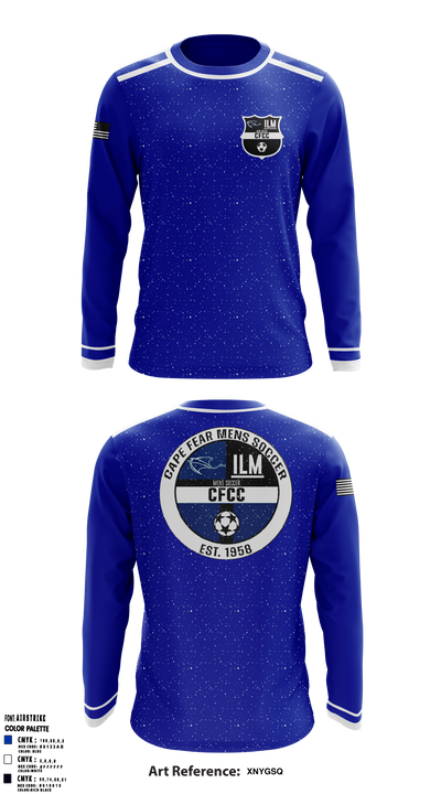 Cape Fear Community College Soccer 4526696 Long Sleeve Performance Shirt 550