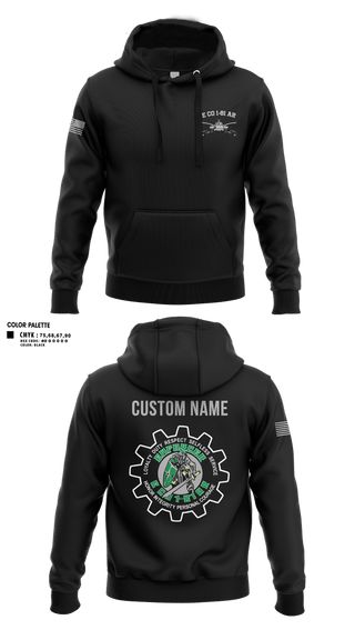 Hoodie, E CO 1-81 AR, 194th AR BDE, Army, Teamtime, Team time, sublimation, custom sports apparel, team uniforms, spirit wear, spiritwear, sports uniforms, custom shirts, team store, custom team store, fundraiser sports, apparel fundraiser