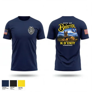 Short Sleeve Performance Shirt, Bristol Tennessee Police Department K9 Unit, Police, Teamtime, Team time, sublimation, custom sports apparel, team uniforms, spirit wear, spiritwear, sports uniforms, custom shirts, team store, custom team store, fundraiser sports, apparel fundraiser