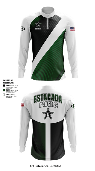 Quarter Zip Jacket, Estacada High School Wrestling, Wrestling, Teamtime, Team time, sublimation, custom sports apparel, team uniforms, spirit wear, spiritwear, sports uniforms, custom shirts, team store, custom team store, fundraiser sports, apparel fundraiser