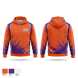 Hoodie, Crush baseball, Baseball, Teamtime, Team time, sublimation, custom sports apparel, team uniforms, spirit wear, spiritwear, sports uniforms, custom shirts, team store, custom team store, fundraiser sports, apparel fundraiser