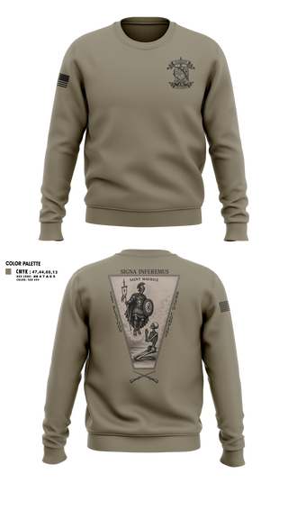Crew Neck Sweatshirt, Bco 1-167IN, Army, Teamtime, Team time, sublimation, custom sports apparel, team uniforms, spirit wear, spiritwear, sports uniforms, custom shirts, team store, custom team store, fundraiser sports, apparel fundraiser