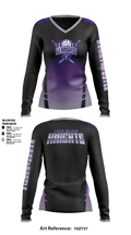 LI Knights Women's Long Sleeve V-neck Shirt - 5