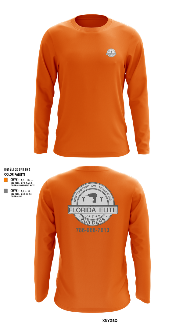 Long Sleeve Performance Shirt, Florida Elite Builders, , Teamtime, Team time, sublimation, custom sports apparel, team uniforms, spirit wear, spiritwear, sports uniforms, custom shirts, team store, custom team store, fundraiser sports, apparel fundraiser