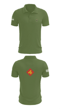 14th Marine regiment 4th Marine corps division 57481844 Short Sleeve Performance Polo - 47