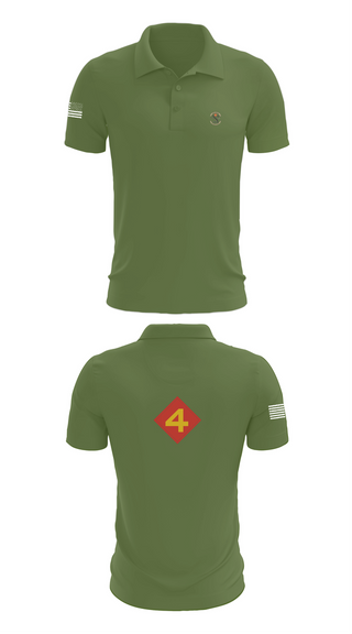 Short Sleeve Performance Polo, 14th Marine regiment 4th Marine corps division, , Teamtime, Team time, sublimation, custom sports apparel, team uniforms, spirit wear, spiritwear, sports uniforms, custom shirts, team store, custom team store, fundraiser sports, apparel fundraiser