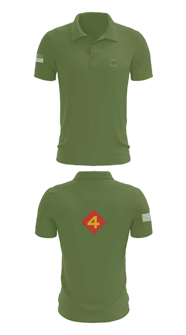 Short Sleeve Performance Polo, 14th Marine regiment 4th Marine corps division, , Teamtime, Team time, sublimation, custom sports apparel, team uniforms, spirit wear, spiritwear, sports uniforms, custom shirts, team store, custom team store, fundraiser sports, apparel fundraiser