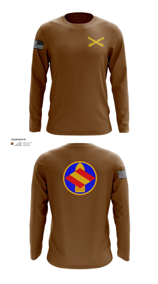Long Sleeve Performance Shirt, HQ 142 FA BDE, National Guard, Teamtime, Team time, sublimation, custom sports apparel, team uniforms, spirit wear, spiritwear, sports uniforms, custom shirts, team store, custom team store, fundraiser sports, apparel fundraiser