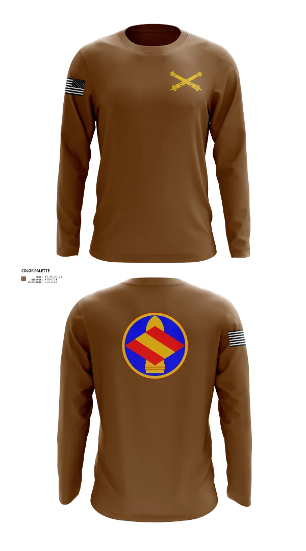 Long Sleeve Performance Shirt, HQ 142 FA BDE, National Guard, Teamtime, Team time, sublimation, custom sports apparel, team uniforms, spirit wear, spiritwear, sports uniforms, custom shirts, team store, custom team store, fundraiser sports, apparel fundraiser