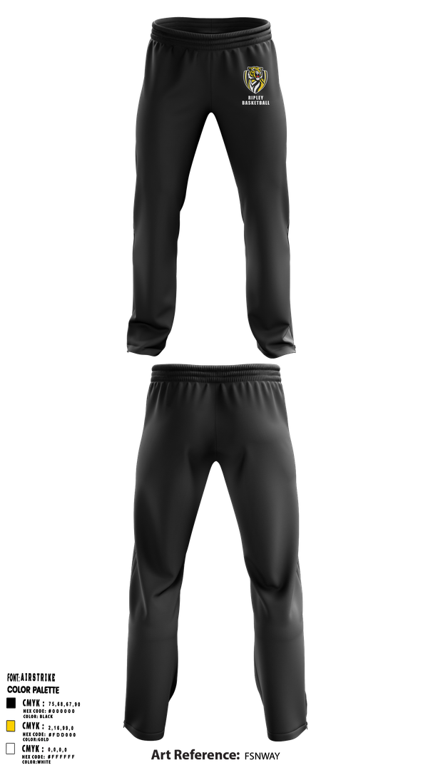Sweatpants, Ripley Middle School Basketball, Men's Basketball, Teamtime, Team time, sublimation, custom sports apparel, team uniforms, spirit wear, spiritwear, sports uniforms, custom shirts, team store, custom team store, fundraiser sports, apparel fundraiser
