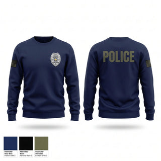 Crew Neck Sweatshirt, AREA 30 CAREER CENTER LAW ENFORCEMENT, Police, Teamtime, Team time, sublimation, custom sports apparel, team uniforms, spirit wear, spiritwear, sports uniforms, custom shirts, team store, custom team store, fundraiser sports, apparel fundraiser
