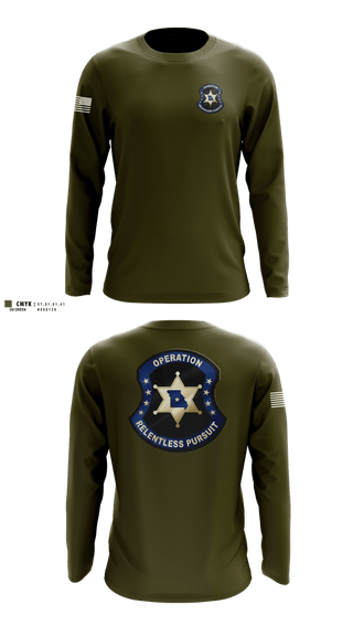 Long Sleeve Performance Shirt, Operation Relentless Pursuit, Police, Teamtime, Team time, sublimation, custom sports apparel, team uniforms, spirit wear, spiritwear, sports uniforms, custom shirts, team store, custom team store, fundraiser sports, apparel fundraiser