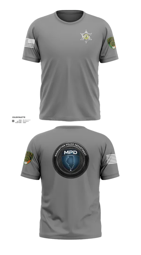 Old School Cotton Feel Shirt, Manhattan Police Department, Police, Teamtime, Team time, sublimation, custom sports apparel, team uniforms, spirit wear, spiritwear, sports uniforms, custom shirts, team store, custom team store, fundraiser sports, apparel fundraiser