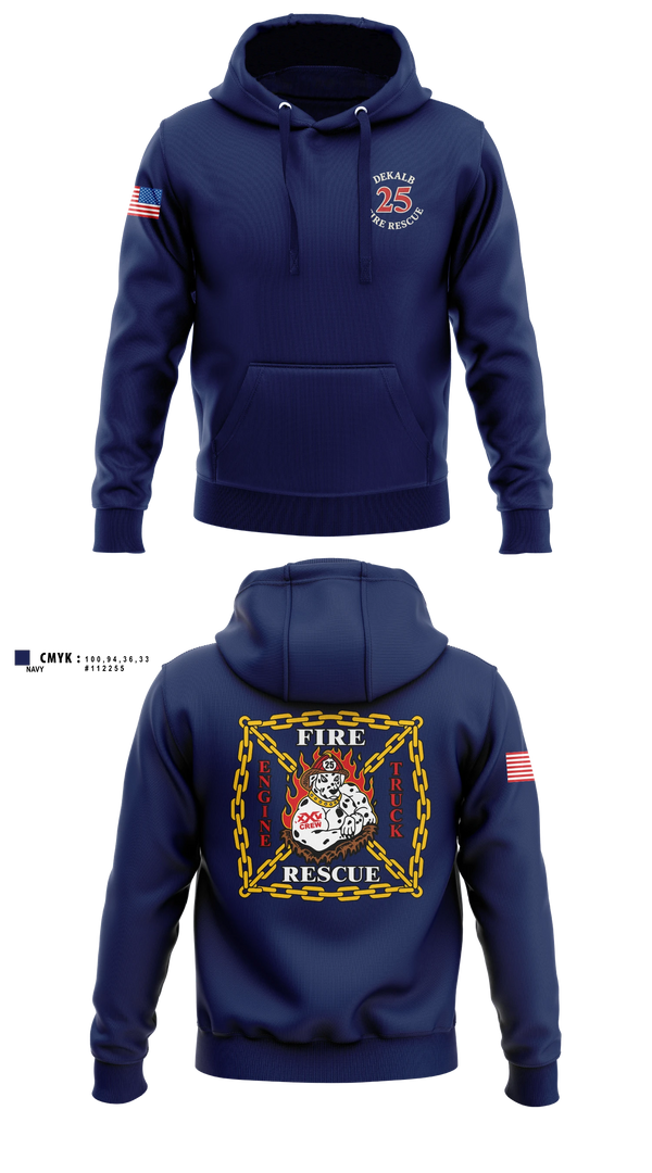 Hoodie, Station 25, Fire Department, Teamtime, Team time, sublimation, custom sports apparel, team uniforms, spirit wear, spiritwear, sports uniforms, custom shirts, team store, custom team store, fundraiser sports, apparel fundraiser
