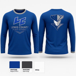 Long Sleeve Performance Shirt, Lewis County High School, Men's Soccer, Teamtime, Team time, sublimation, custom sports apparel, team uniforms, spirit wear, spiritwear, sports uniforms, custom shirts, team store, custom team store, fundraiser sports, apparel fundraiser