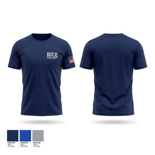 Short Sleeve Performance Shirt, Rice Fire Dept, Fire Department, Teamtime, Team time, sublimation, custom sports apparel, team uniforms, spirit wear, spiritwear, sports uniforms, custom shirts, team store, custom team store, fundraiser sports, apparel fundraiser