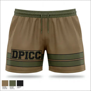 Athletic Shorts With Pockets, DPICC, Army, Teamtime, Team time, sublimation, custom sports apparel, team uniforms, spirit wear, spiritwear, sports uniforms, custom shirts, team store, custom team store, fundraiser sports, apparel fundraiser