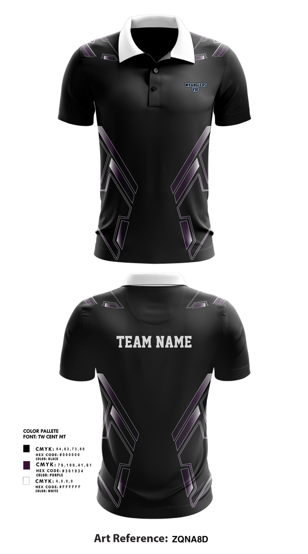 Short Sleeve Performance Polo, Wrangler VBC, Women's Volleyball, Teamtime, Team time, sublimation, custom sports apparel, team uniforms, spirit wear, spiritwear, sports uniforms, custom shirts, team store, custom team store, fundraiser sports, apparel fundraiser