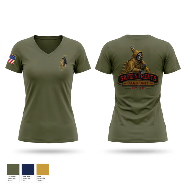 Womens Short Sleeve Vneck Shirt, SSGU, Police, Teamtime, Team time, sublimation, custom sports apparel, team uniforms, spirit wear, spiritwear, sports uniforms, custom shirts, team store, custom team store, fundraiser sports, apparel fundraiser