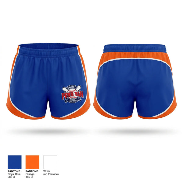 Womens Shorts, Penn Yan Youth Baseball, Baseball, Teamtime, Team time, sublimation, custom sports apparel, team uniforms, spirit wear, spiritwear, sports uniforms, custom shirts, team store, custom team store, fundraiser sports, apparel fundraiser
