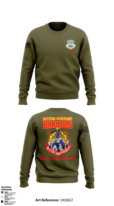 3d Combat Communications Group 13836141 Crew Neck Sweatshirt - 1