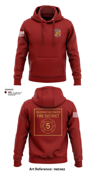 Hoodie, Washington Parish Fire District 5, Fire Department, Teamtime, Team time, sublimation, custom sports apparel, team uniforms, spirit wear, spiritwear, sports uniforms, custom shirts, team store, custom team store, fundraiser sports, apparel fundraiser