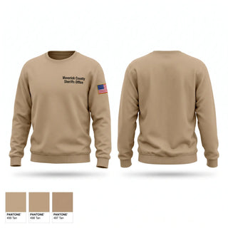 Crew Neck Sweatshirt, Maverick County Sheriffs Office, Police, Teamtime, Team time, sublimation, custom sports apparel, team uniforms, spirit wear, spiritwear, sports uniforms, custom shirts, team store, custom team store, fundraiser sports, apparel fundraiser
