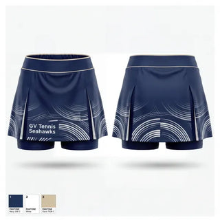 Skort, GV Tennis Seahawks, Tennis, Teamtime, Team time, sublimation, custom sports apparel, team uniforms, spirit wear, spiritwear, sports uniforms, custom shirts, team store, custom team store, fundraiser sports, apparel fundraiser