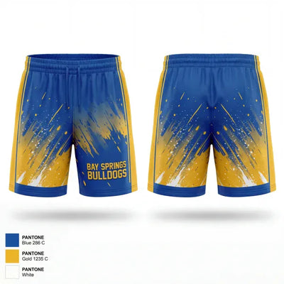 Bay Springs Bulldogs 86584943 Athletic Shorts With Pockets - 1