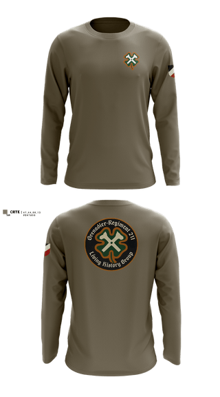 Long Sleeve Performance Shirt, GR211 Living History Group, , Teamtime, Team time, sublimation, custom sports apparel, team uniforms, spirit wear, spiritwear, sports uniforms, custom shirts, team store, custom team store, fundraiser sports, apparel fundraiser