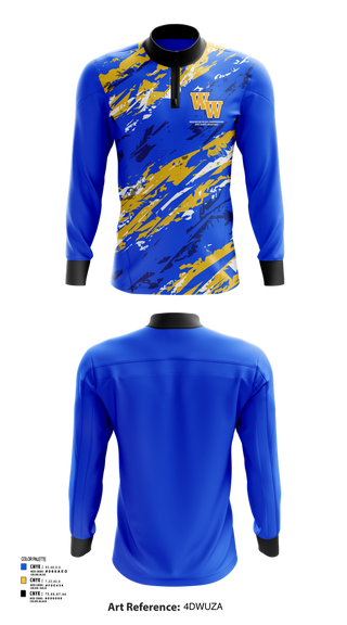 Quarter Zip Jacket, Washington-Wilkes Comprehensive High School Basketball, Women's Basketball, Teamtime, Team time, sublimation, custom sports apparel, team uniforms, spirit wear, spiritwear, sports uniforms, custom shirts, team store, custom team store, fundraiser sports, apparel fundraiser