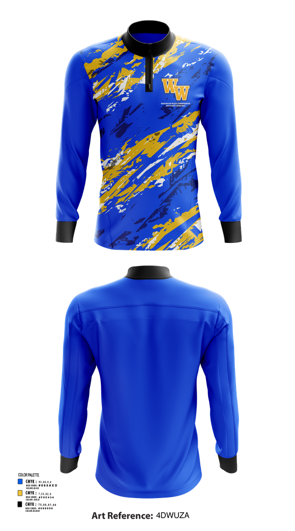 Quarter Zip Jacket, Washington-Wilkes Comprehensive High School Basketball, Women's Basketball, Teamtime, Team time, sublimation, custom sports apparel, team uniforms, spirit wear, spiritwear, sports uniforms, custom shirts, team store, custom team store, fundraiser sports, apparel fundraiser