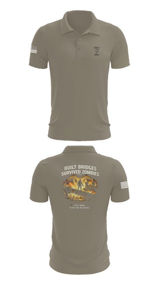 Short Sleeve Performance Polo, 2225th MRBC, National Guard, Teamtime, Team time, sublimation, custom sports apparel, team uniforms, spirit wear, spiritwear, sports uniforms, custom shirts, team store, custom team store, fundraiser sports, apparel fundraiser