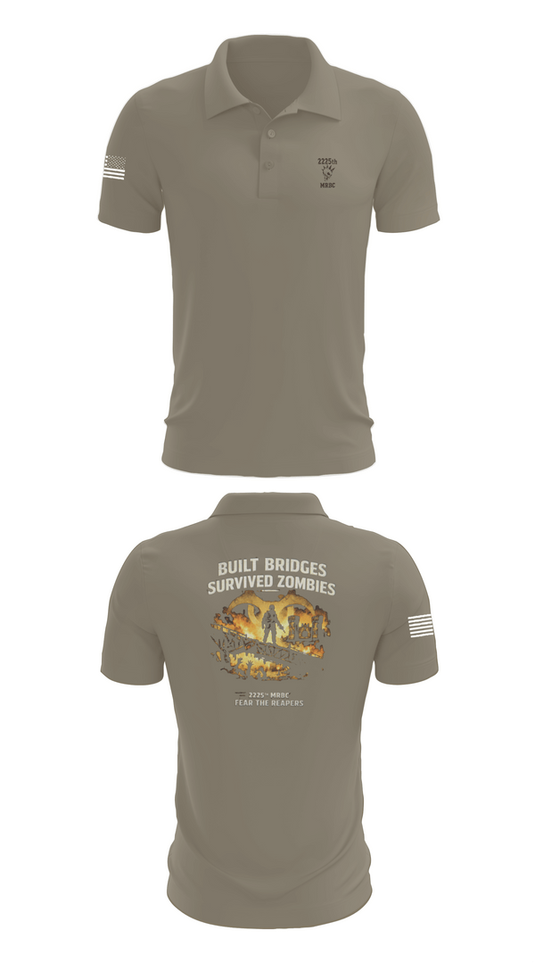 Short Sleeve Performance Polo, 2225th MRBC, National Guard, Teamtime, Team time, sublimation, custom sports apparel, team uniforms, spirit wear, spiritwear, sports uniforms, custom shirts, team store, custom team store, fundraiser sports, apparel fundraiser