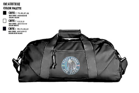 Duffle Bag, Scott Audas Jiu Jitsu, , Teamtime, Team time, sublimation, custom sports apparel, team uniforms, spirit wear, spiritwear, sports uniforms, custom shirts, team store, custom team store, fundraiser sports, apparel fundraiser