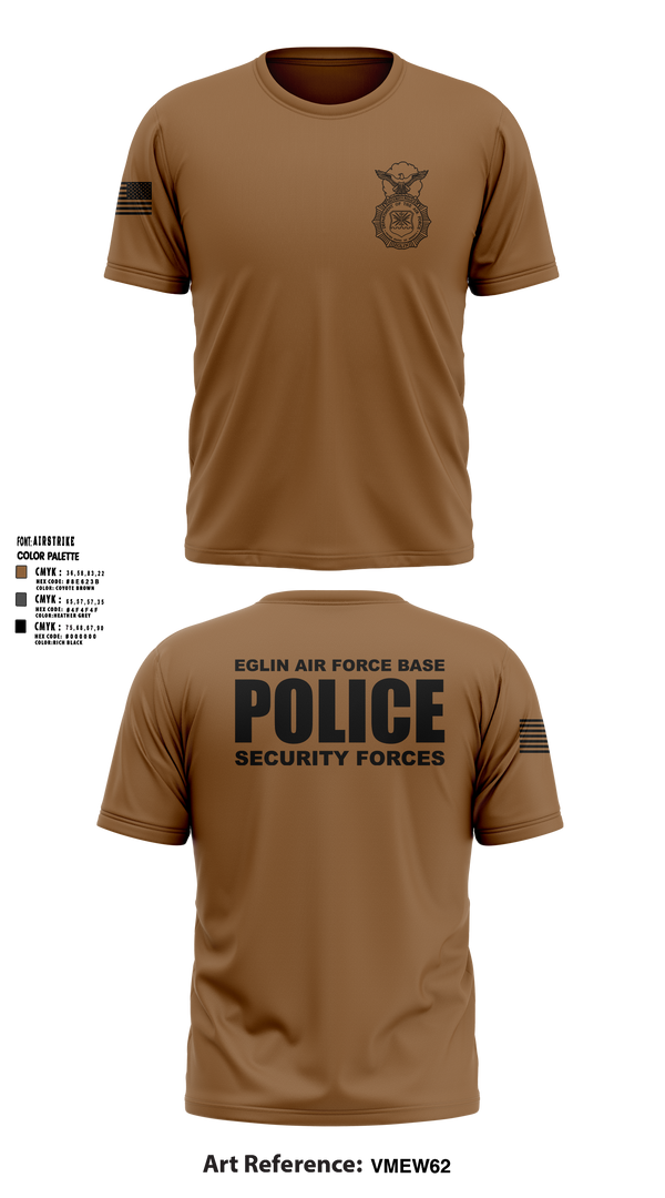 Old School Cotton Feel Shirt, 96 SFS / Eglin Police, Air Force, Teamtime, Team time, sublimation, custom sports apparel, team uniforms, spirit wear, spiritwear, sports uniforms, custom shirts, team store, custom team store, fundraiser sports, apparel fundraiser