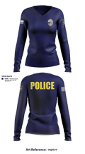 Kimberly-Hansen Police Department Women's Long Sleeve V-neck Shirt - 1