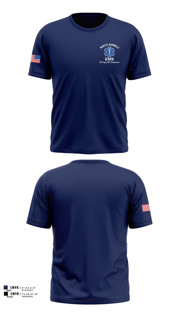 North Runnels EMS Short Sleeve Performance Shirt - 50
