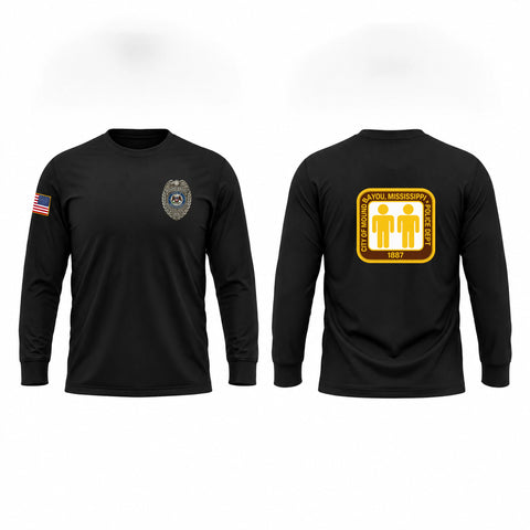 Long Sleeve Performance Shirt, Mound Bayou Police Dept., Police, Teamtime, Team time, sublimation, custom sports apparel, team uniforms, spirit wear, spiritwear, sports uniforms, custom shirts, team store, custom team store, fundraiser sports, apparel fundraiser
