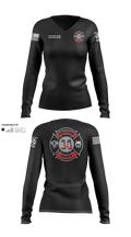 Gallatin Fire Department Station 4 20459748 Women's Long Sleeve V-neck Shirt - 50