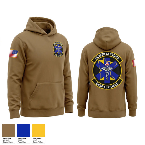 Hoodie, Civil Air Patrol Minnesota Wing Health Service, Air Force, Teamtime, Team time, sublimation, custom sports apparel, team uniforms, spirit wear, spiritwear, sports uniforms, custom shirts, team store, custom team store, fundraiser sports, apparel fundraiser