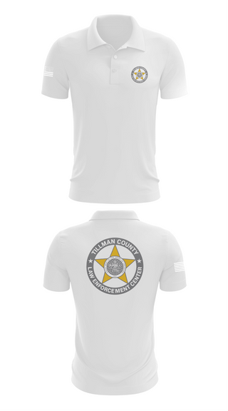 Short Sleeve Performance Polo, Tillman County Law Enforcement Center, Police, Teamtime, Team time, sublimation, custom sports apparel, team uniforms, spirit wear, spiritwear, sports uniforms, custom shirts, team store, custom team store, fundraiser sports, apparel fundraiser
