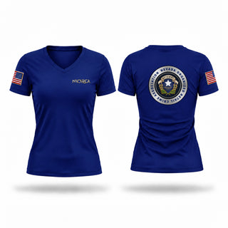 Womens Short Sleeve Vneck Shirt, NVORCA, Police, Teamtime, Team time, sublimation, custom sports apparel, team uniforms, spirit wear, spiritwear, sports uniforms, custom shirts, team store, custom team store, fundraiser sports, apparel fundraiser
