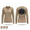 2nd PLT, C co, 1-63 AR BN Women's Long Sleeve V-neck Shirt - 1