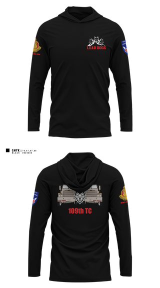 Long Sleeve hooded sunshirt, Queens Lake Panthers, Softball, Teamtime, Team time, sublimation, custom sports apparel, team uniforms, spirit wear, spiritwear, sports uniforms, custom shirts, team store, custom team store, fundraiser sports, apparel fundraiser