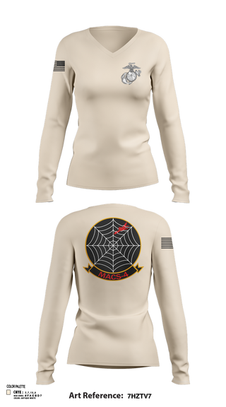 Womens Long Sleeve Vneck Shirt, MACS4, , Teamtime, Team time, sublimation, custom sports apparel, team uniforms, spirit wear, spiritwear, sports uniforms, custom shirts, team store, custom team store, fundraiser sports, apparel fundraiser