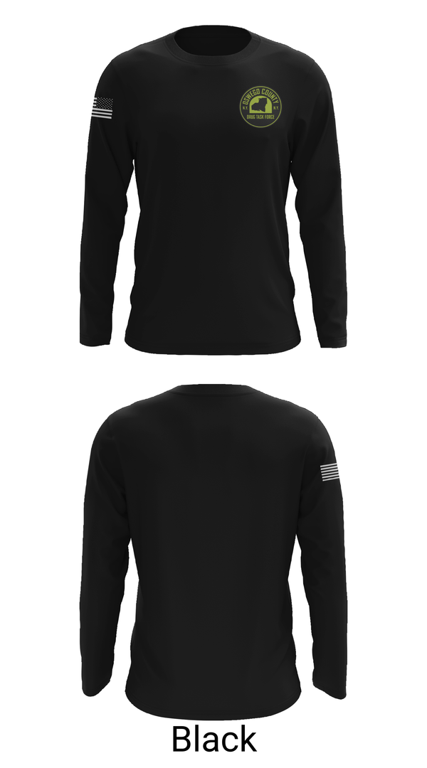 Long Sleeve Performance Shirt, Oswego County Drug Task Force, Police, Teamtime, Team time, sublimation, custom sports apparel, team uniforms, spirit wear, spiritwear, sports uniforms, custom shirts, team store, custom team store, fundraiser sports, apparel fundraiser