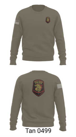 Crew Neck Sweatshirt, North Chicago Defensive Tactics, Police, Teamtime, Team time, sublimation, custom sports apparel, team uniforms, spirit wear, spiritwear, sports uniforms, custom shirts, team store, custom team store, fundraiser sports, apparel fundraiser